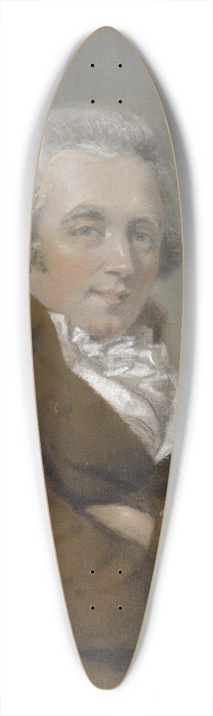 John Raphael Smith - Portrait Of Daniel Gardner (C. 1750-1805) 39.3 inch art pintail longboard deck