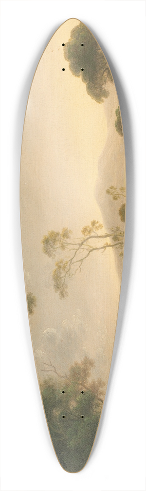 John Rathbone - An extensive Italianate landscape with a drover 39.3 inch art pintail longboard deck