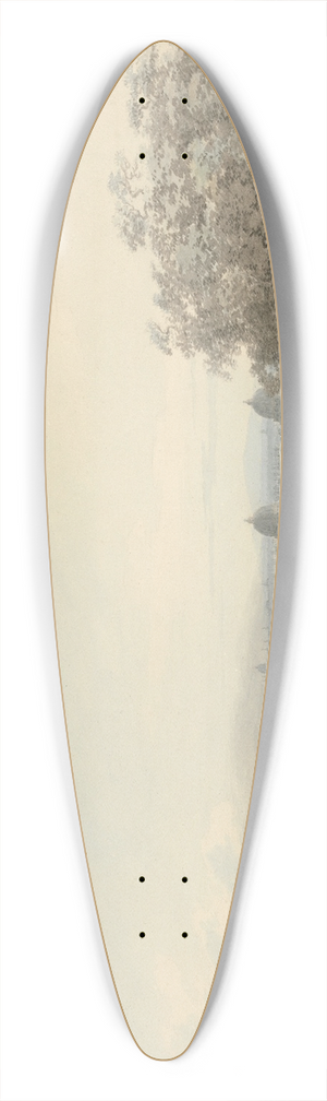 John Robert Cozens - London from Greenwich Hill 39.3 inch art pintail longboard deck