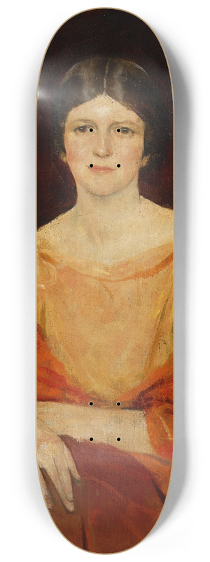 Charles Webster Hawthorne - Young Woman in Yellow 8.25 inch art skate deck