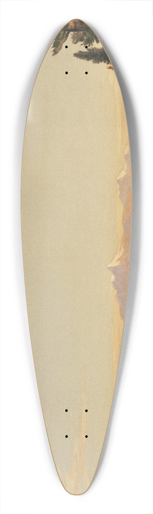 John Ross Key - Lake Tahoe, Looking Southwest 39.3 inch art pintail longboard deck