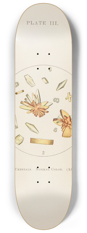 Charles Wesley Purdy - Plate III: Uric-Acid Crystals (Normal Color) 8.25 inch art skate deck Charles Wesley Purdy - Plate III: Uric-Acid Crystals (Normal Color) 8.25 inch art skate deck