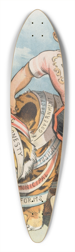 John Samuel Pughe - A tidy job; but 39.3 inch art pintail longboard deck