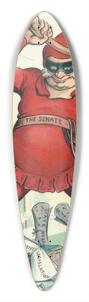 John Samuel Pughe - The headsman 39.3 inch art pintail longboard deck