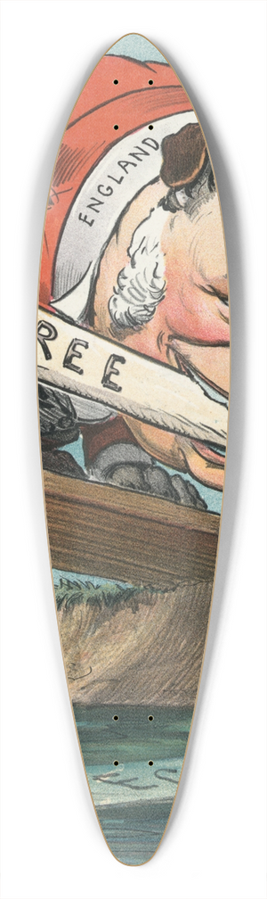 John Samuel Pughe - The substance or the shadow 39.3 inch art pintail longboard deck
