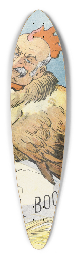 John Samuel Pughe - Will it hatch 39.3 inch art pintail longboard deck