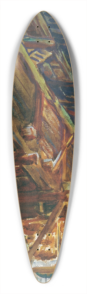 John Singer Sargent - Chalet 39.3 inch art pintail longboard deck