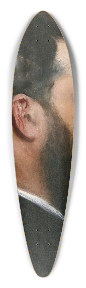 John Singer Sargent - Claude Monet 39.3 inch art pintail longboard deck