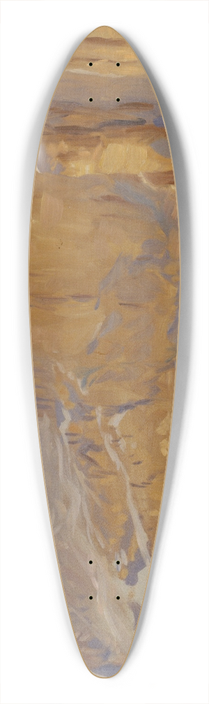 John Singer Sargent - Cliffs at Deir el Bahri, Egypt 39.3 inch art pintail longboard deck