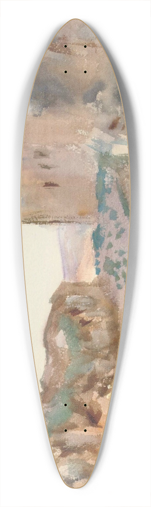 John Singer Sargent - Fortress, Road and Rocks 39.3 inch art pintail longboard deck
