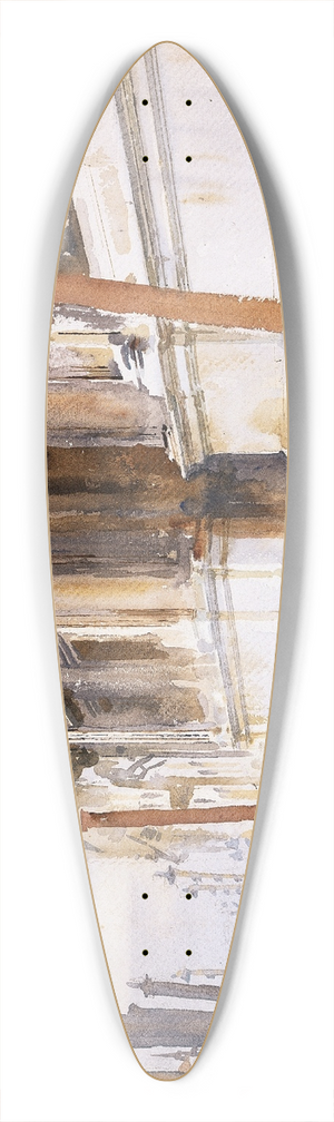 John Singer Sargent - Gondoliers Siesta 39.3 inch art pintail longboard deck