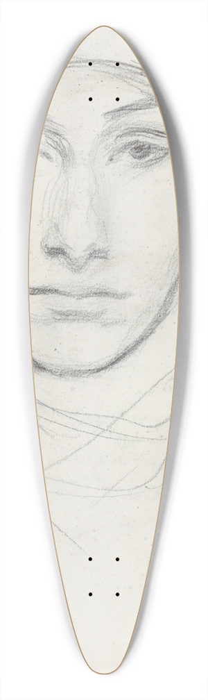 John Singer Sargent - Head of aWoman 39.3 inch art pintail longboard deck