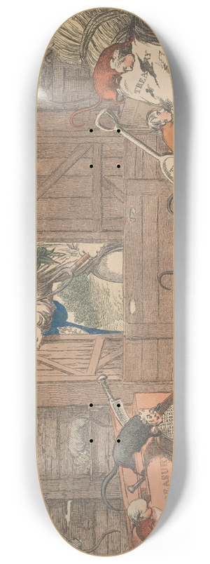 Charles Williams - Hungry Rats in an Empty Barn 8.25 inch art skate deck