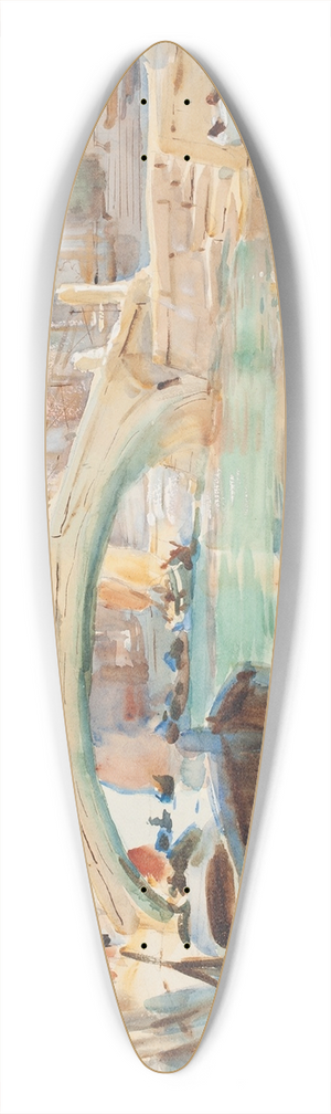 John Singer Sargent - San Giuseppe di Castello, Venice 39.3 inch art pintail longboard deck
