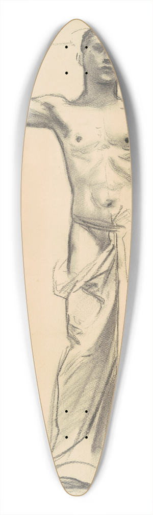 John Singer Sargent - Study of Apollo for Apollo and the Muses 39.3 inch art pintail longboard deck