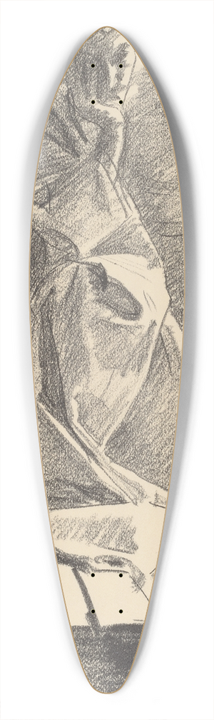 John Singer Sargent - Study of a Young Man 39.3 inch art pintail longboard deck