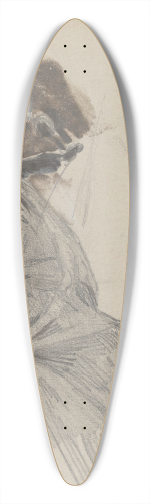 John Singer Sargent - Two Sailors Furling Sail 39.3 inch art pintail longboard deck