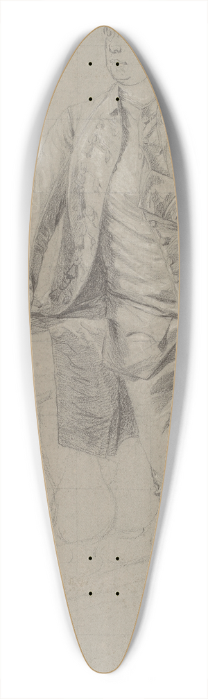 John Singleton Copley - A Gentleman 39.3 inch art pintail longboard deck