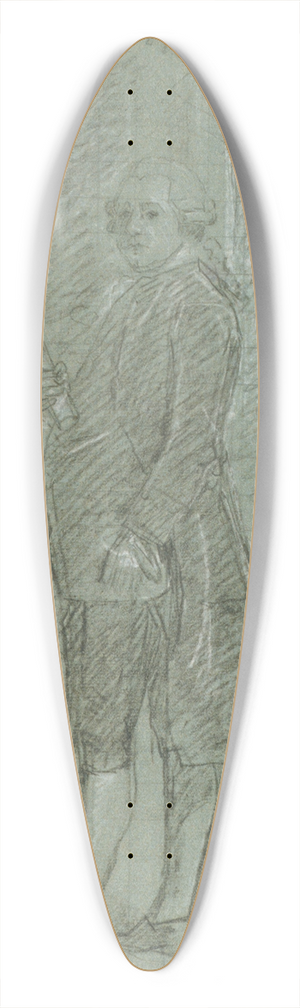 John Singleton Copley - Study for John Adams 39.3 inch art pintail longboard deck