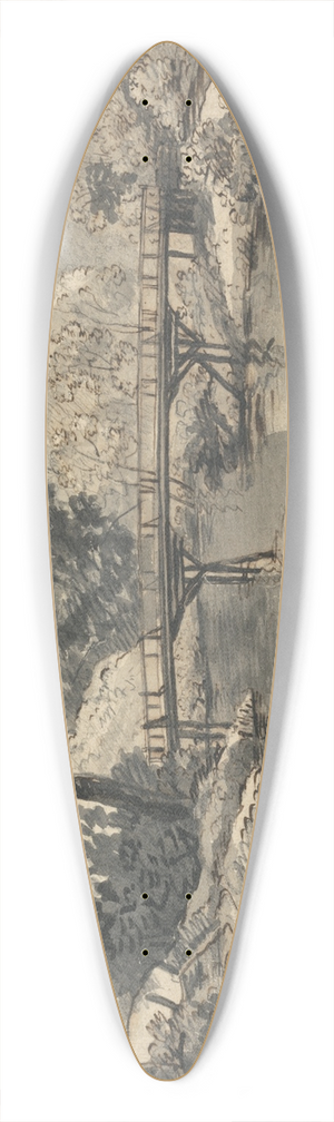 John Skippe - Duckinfield, Cheshire 39.3 inch art pintail longboard deck