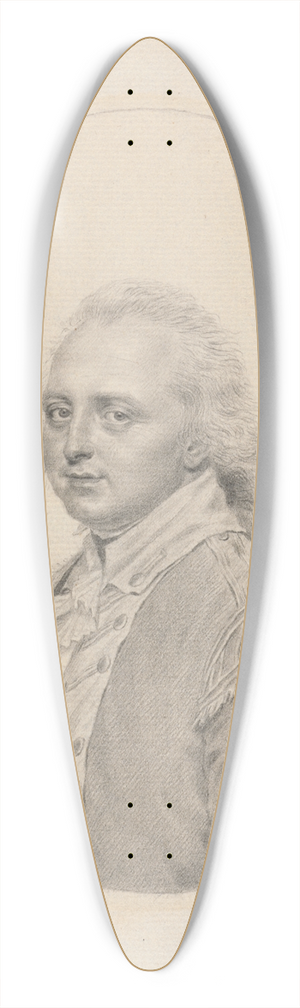 John Smart - Portrait of Lt. John Dighton 39.3 inch art pintail longboard deck