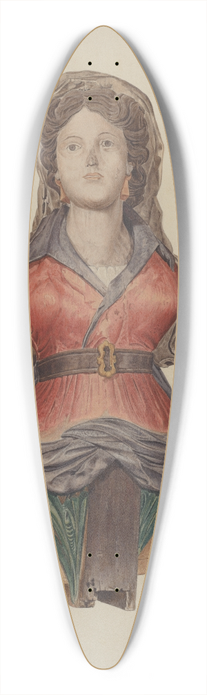 John Sullivan - Figurehead 39.3 inch art pintail longboard deck John Sullivan - Figurehead 39.3 inch art pintail longboard deck