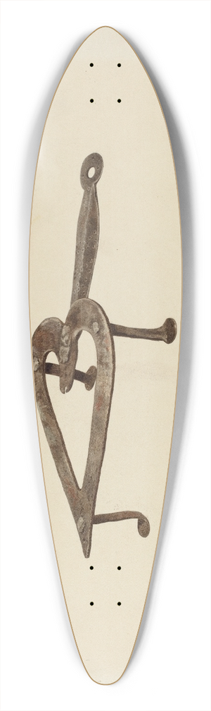 John Swientochowski - Flat Iron Holder 39.3 inch art pintail longboard deck