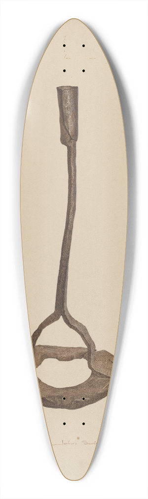 John Swientochowski - Horse Shoe Candle Holder 39.3 inch art pintail longboard deck