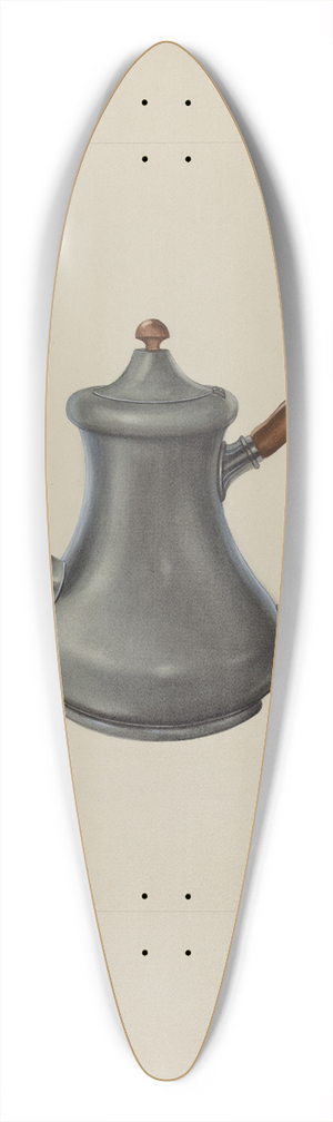 John Tarantino - Pewter Teapot 39.3 inch art pintail longboard deck