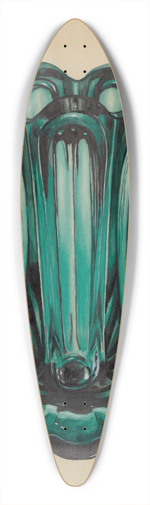 John Tarantino - Vase 39.3 inch art pintail longboard deck