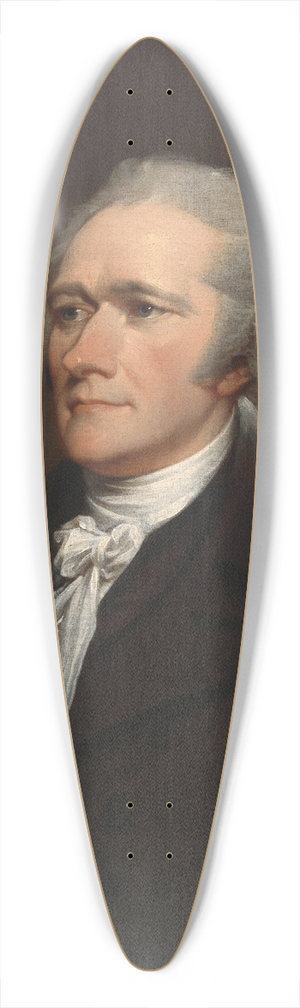John Trumbull - Alexander Hamilton 39.3 inch art pintail longboard deck