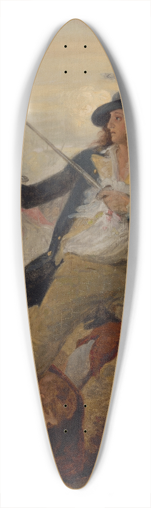 John Trumbull - Lieutenant Thomas Grosvenor and Servant 39.3 inch art pintail longboard deck