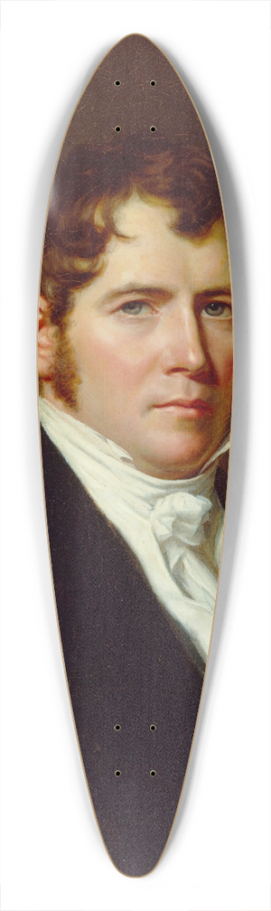 John Vanderlyn - Portrait of a Man 39.3 inch art pintail longboard deck