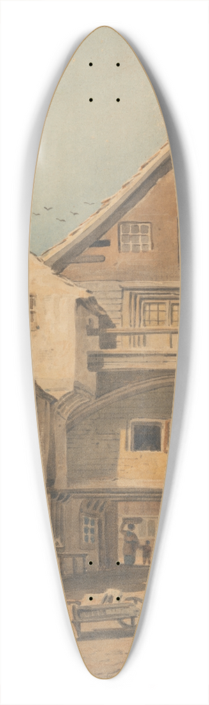 John Varley - Norwich 39.3 inch art pintail longboard deck