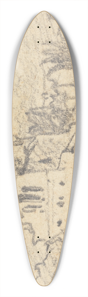 John Varley - Ouse Bridge, York 39.3 inch art pintail longboard deck