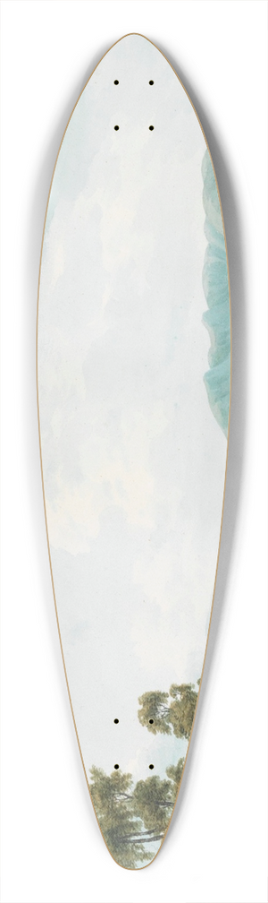 John Warwick Smith - Head of Windermere from Belle Grange Farm 39.3 inch art pintail longboard deck