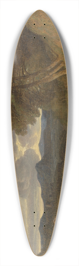 John White Abbott - An Italianate Landscape 39.3 inch art pintail longboard deck