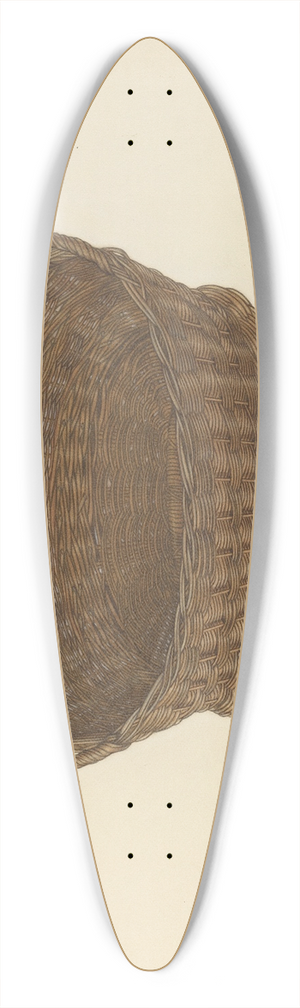 John Wilkes - Zoar Sewing Basket 39.3 inch art pintail longboard deck