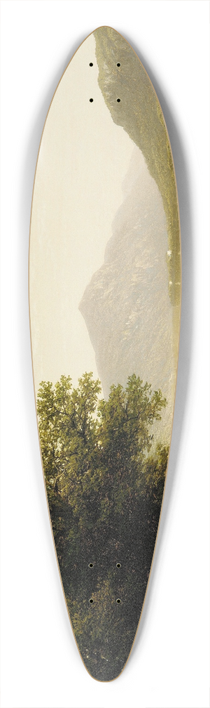 John William Casilear - Lake George 39.3 inch art pintail longboard deck