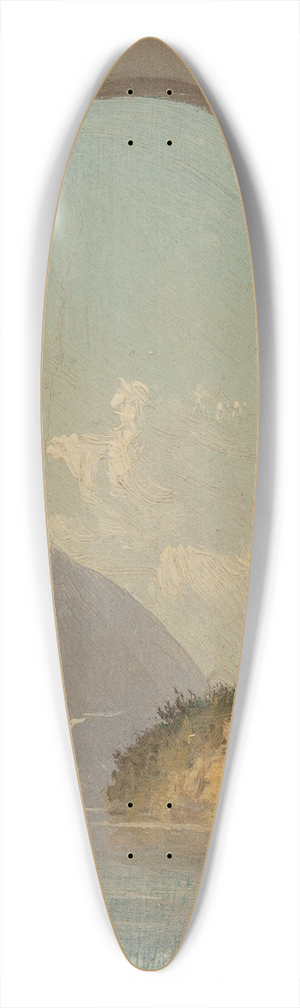 John Williamson - On the Hudson 39.3 inch art pintail longboard deck
