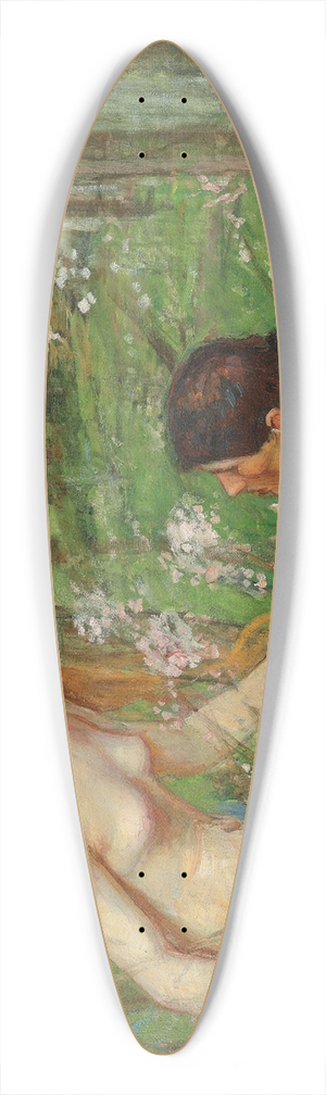 John William Waterhouse - Study for Phyllis and Demophon 39.3 inch art pintail longboard deck