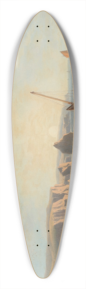 John Wilson Carmichael - Unloading the catch in Freshwater Bay 39.3 inch art pintail longboard deck