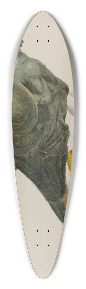 John W. Kelleher - Figurehead 39.3 inch art pintail longboard deck John W. Kelleher - Figurehead 39.3 inch art pintail longboard deck
