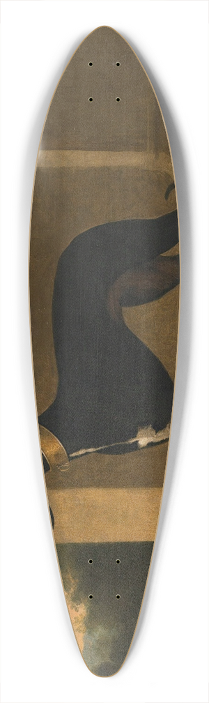 John Wootton - Portrait Of A Greyhound, Called Pompon 39.3 inch art pintail longboard deck