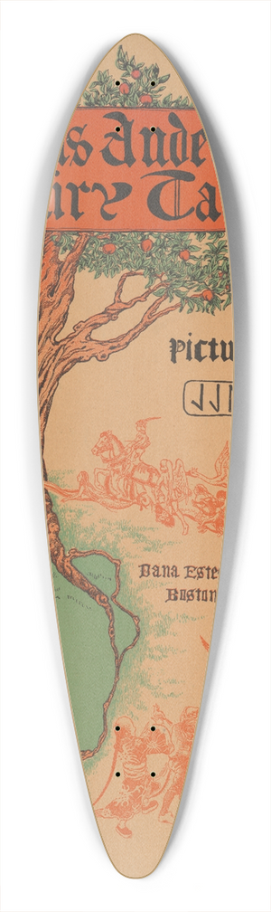 Jo Mora - Hans Andersens fairy tales 39.3 inch art pintail longboard deck