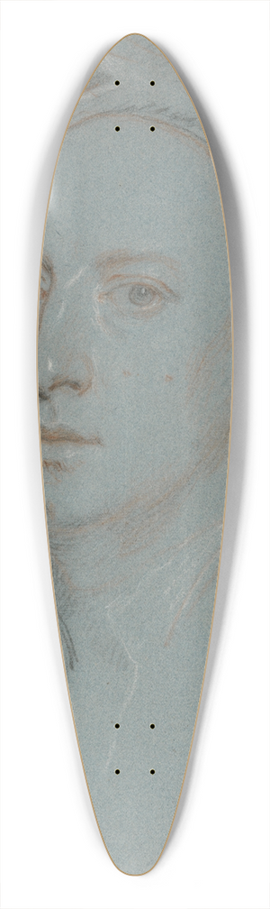 Jonathan Richardson the Elder - Portrait of Jonathan Richardson the Younger 39.3 inch art pintail longboard deck Jonathan Richardson the Elder - Portrait of Jonathan Richardson the Younger 39.3 inch art pintail longboard deck