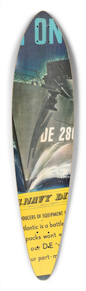 Jon Whitcomb - Death on Subs! 39.3 inch art pintail longboard deck