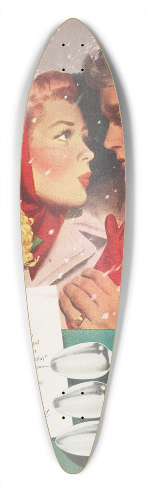 Jon Whitcomb - Lets Make It for Keeps 39.3 inch art pintail longboard deck Jon Whitcomb - Lets Make It for Keeps 39.3 inch art pintail longboard deck