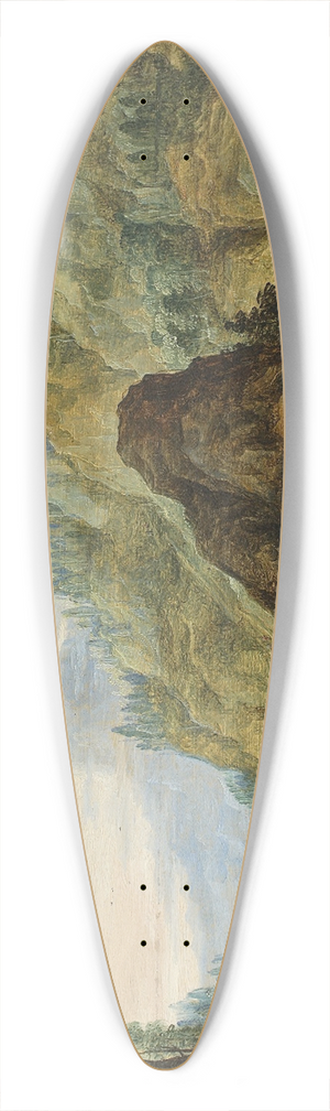 Joos de Momper - Mountain landscape with a caravan 39.3 inch art pintail longboard deck