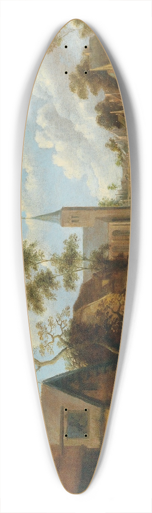 Joost Cornelisz Droochsloot - A village feast 39.3 inch art pintail longboard deck